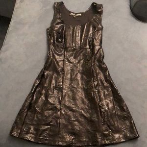 Betsey Johnson M black snake skin dress
